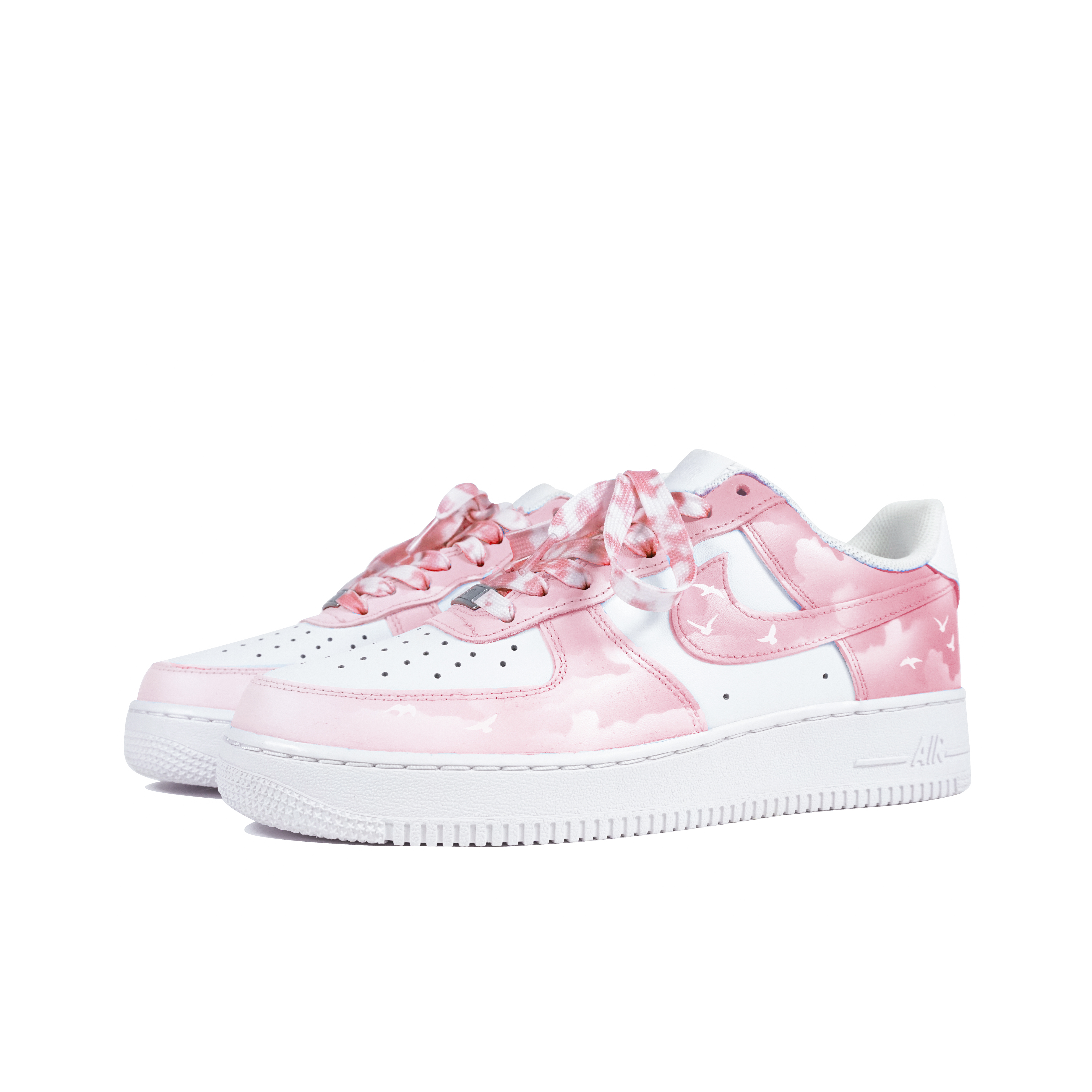 Lookbook [Zapatillas Personalizadas] Nike Air Force 1 Low 'Romantic Horizon Seagull' CW2288-111(Team陆-粉色天空海鸥)