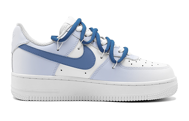 Lookbook 나이키 에어포스 1 로우 '로맨틱 스윗하트 블루-화이트' (커스텀) DH2920-111(TeamS-湛蓝心迹女S-BOX)