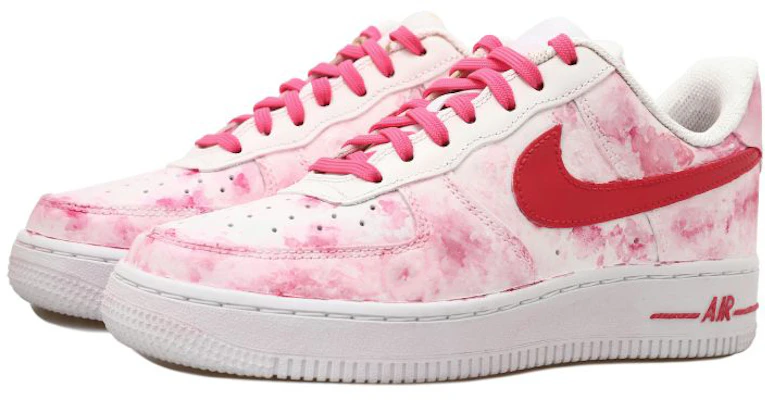 【訂製球鞋】Nike Air Force 1 Low 玫瑰繪染 復古 保暖耐磨 低筒 板鞋 GS 玫瑰紅 Lookbook 【訂製球鞋】Nike Air Force 1 Low 玫瑰繪染 復古 保暖耐磨 低筒 板鞋 GS 玫瑰紅
