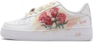 Buy 【定制球鞋】 Nike Air Force 1 Low 空軍一號 ROSE LOVE 特殊鞋盒 玫瑰花 情侶 低筒 板鞋 GS 白紅