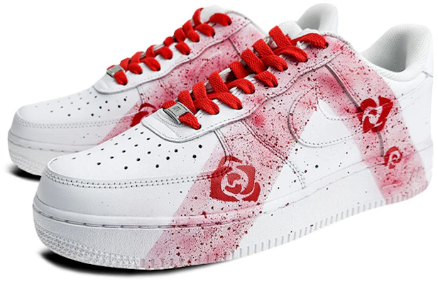【定制球鞋】Nike Air Force 1 Low 是在玩鞋 礼盒 灯带 倒V泼墨 玫瑰 低帮 板鞋 GS 白红 Lookbook 【定制球鞋】Nike Air Force 1 Low 是在玩鞋 礼盒 灯带 倒V泼墨 玫瑰 低帮 板鞋 GS 白红