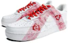 Lookbook 【定制球鞋】Nike Air Force 1 Low 是在玩鞋 礼盒 灯带 倒V泼墨 玫瑰 低帮 板鞋 GS 白红