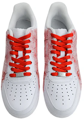 【定制球鞋】Nike Air Force 1 Low 是在玩鞋 礼盒 灯带 倒V泼墨 玫瑰 低帮 板鞋 GS 白红 Shop 【定制球鞋】Nike Air Force 1 Low 是在玩鞋 礼盒 灯带 倒V泼墨 玫瑰 低帮 板鞋 GS 白红