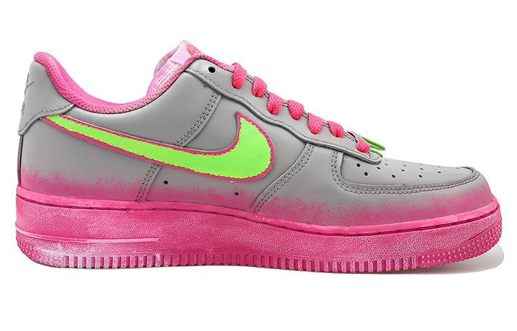 Order 나이키 에어포스1 로우 '안전핀 하트' (회/핑/녹) CW2288-111(Team拾玖-荧光绿粉心S-BOX)