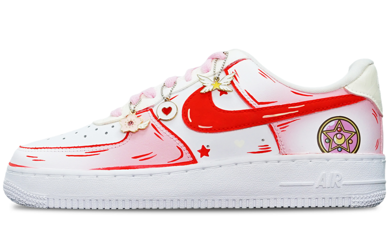 [Custom Shoes] Nike Air Force 1 Low 'Sailor Moon Pink Star'