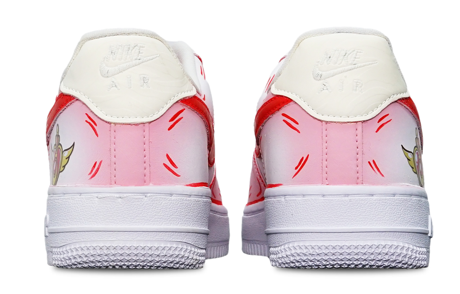 Shop [Custom Shoes] Nike Air Force 1 Low 'Sailor Moon Pink Heart Wings' CW2288-111-469029