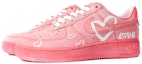 Lookbook ナイキ エアフォース1 ロー 桜ピンクカスタム
(Nike Eafōsu1 Rō Sakura Pinku Kasutamu) CW2288-111(Team拾柒-男女款浸染樱花粉爱心)