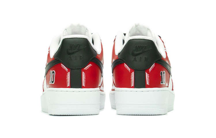 Shop 슬램덩크 채치수 커스텀 나이키 에어포스 1 로우 시카고 CW2288-111(TeamA-AF1男款樱木花道)