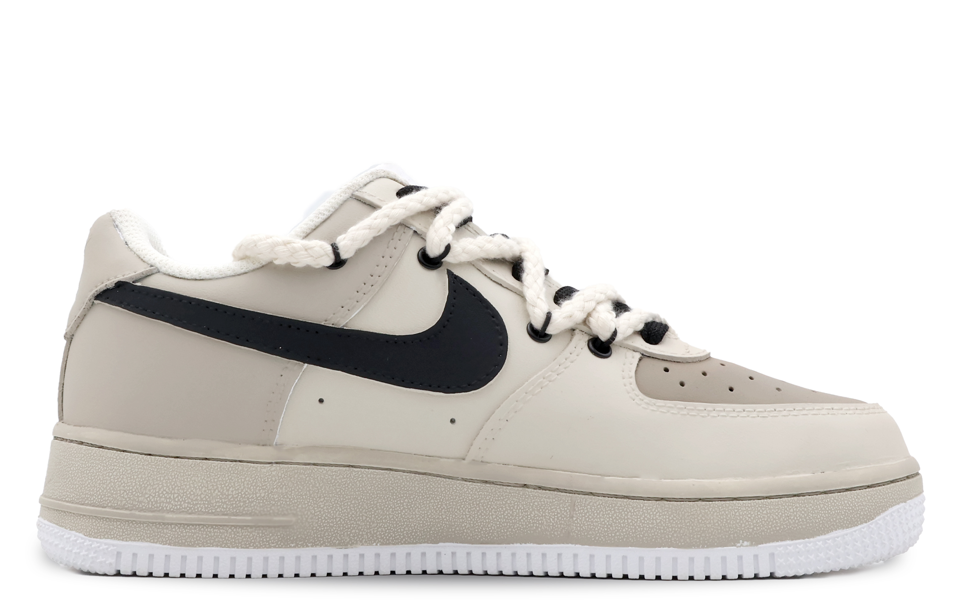 Order 나이키 에어포스 1 로우 '샌드 디스트레스드' (커스텀) CW2288-111(Team53-男款烧焦乌金)