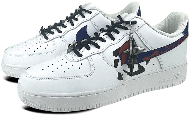 나이키 에어포스1 로우 '사스케 수리검 화이트 블루' (Nike AF1 사스케 수리검) CW2288-111(Team叁-男款宇智波佐助) Lookbook 나이키 에어포스1 로우 '사스케 수리검 화이트 블루' (Nike AF1 사스케 수리검) CW2288-111(Team叁-男款宇智波佐助)