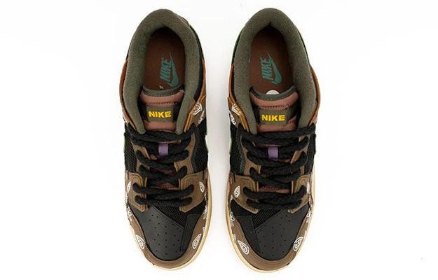 【客製化球鞋】Nike Air Force 1 Low 野鶴製造 Scrap "Archeo Brown" 腰果花 做舊vibe 潮流 低筒 板鞋 男款 黑棕 Shop 【客製化球鞋】Nike Air Force 1 Low 野鶴製造 Scrap "Archeo Brown" 腰果花 做舊vibe 潮流 低筒 板鞋 男款 黑棕