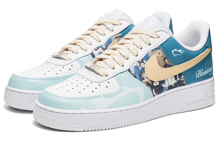 Lookbook カスタム Nike Air Force 1 Low "セーヌ河畔白青" CW2288-111(TeamB-男款塞纳河畔)