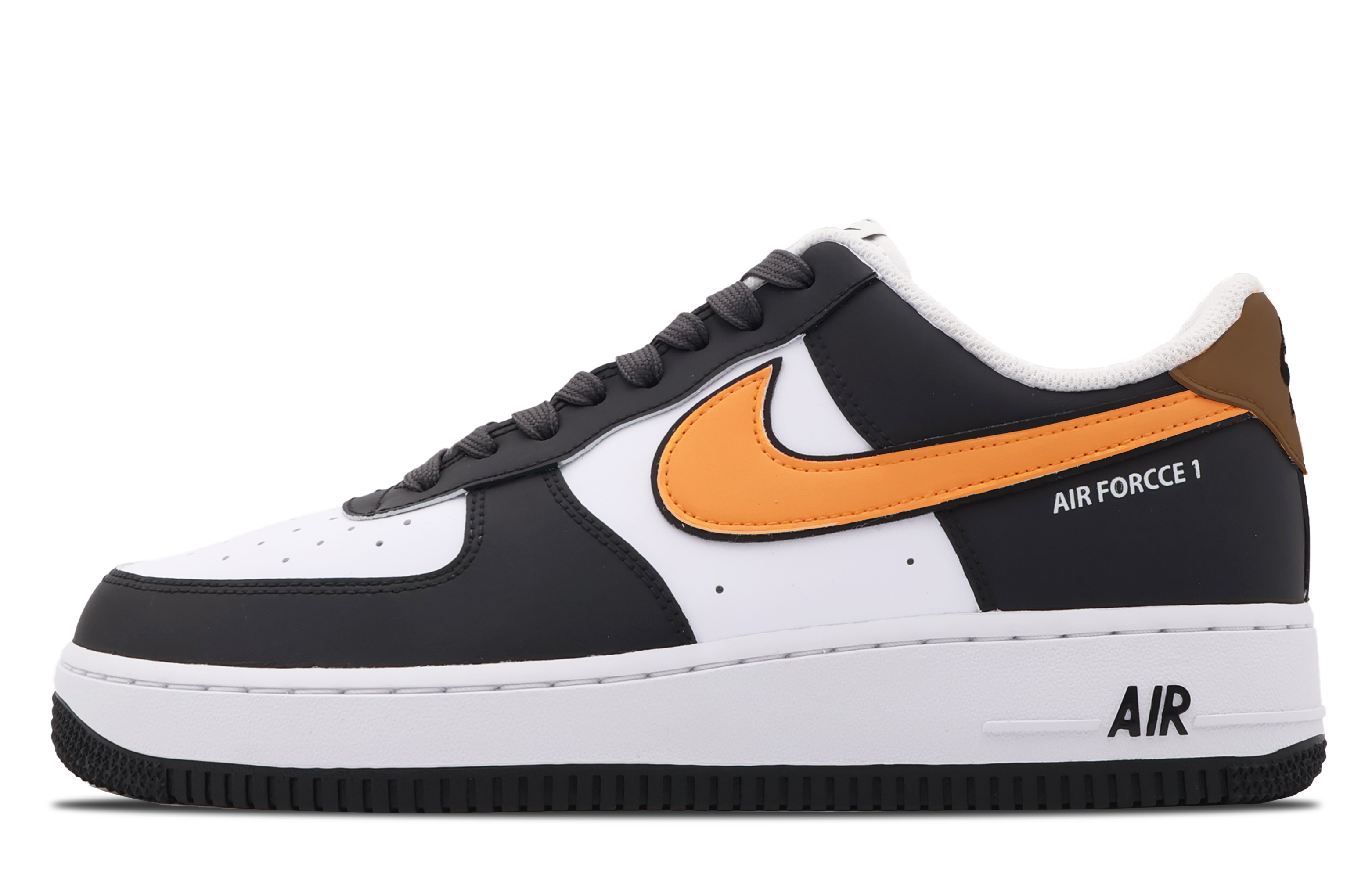 Order 나이키 에어포스 1 로우 '검/주황 깨진 백보드' DV0788-103(Team53-男款扣碎)
