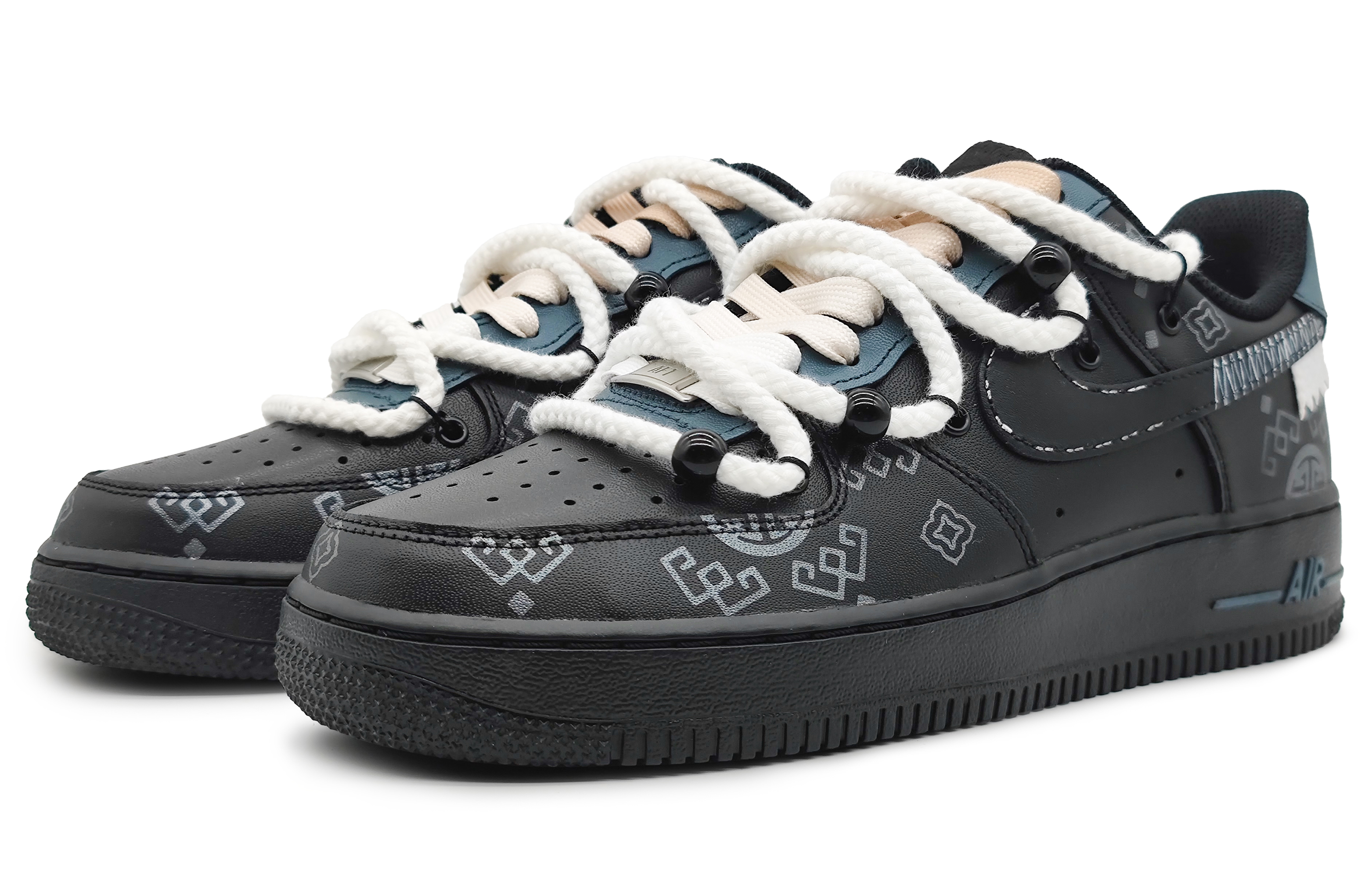 Lookbook 나이키 에어포스 1 로우 '실크로드' (Nike 에어포스 1 로우 '실크로드') CW2288-001(Team16-男款丝绸之路解构)