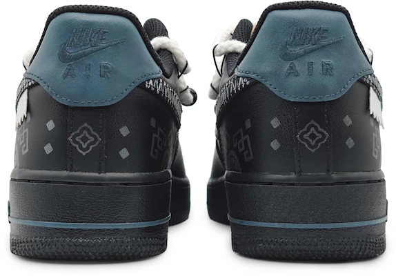 【客製化球鞋】Nike Air Force 1 Low 空軍一號 絲路中式紋理 創意解構鞋帶 國風 低筒 板鞋 男款 黑銀 Purchase 【客製化球鞋】Nike Air Force 1 Low 空軍一號 絲路中式紋理 創意解構鞋帶 國風 低筒 板鞋 男款 黑銀
