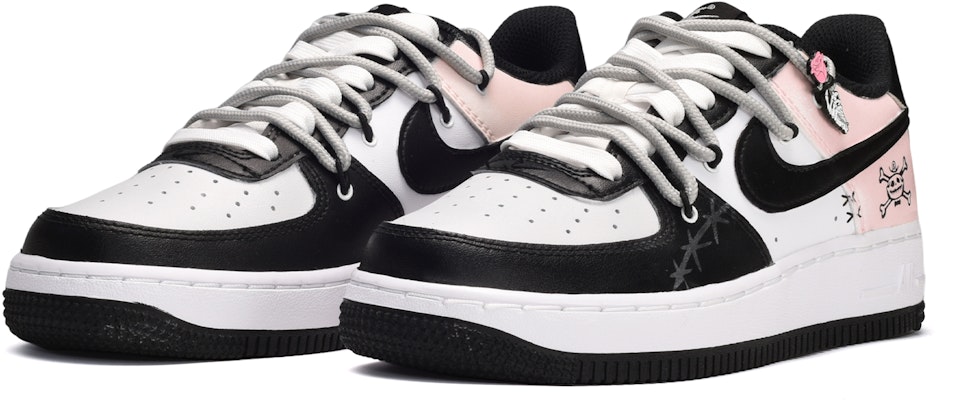 カスタムAF1 スカルローズ&グラフィティ荊棘 DV1331-100(TeamE-女款骷髅玫瑰黑白粉) Lookbook カスタムAF1 スカルローズ&グラフィティ荊棘 DV1331-100(TeamE-女款骷髅玫瑰黑白粉)