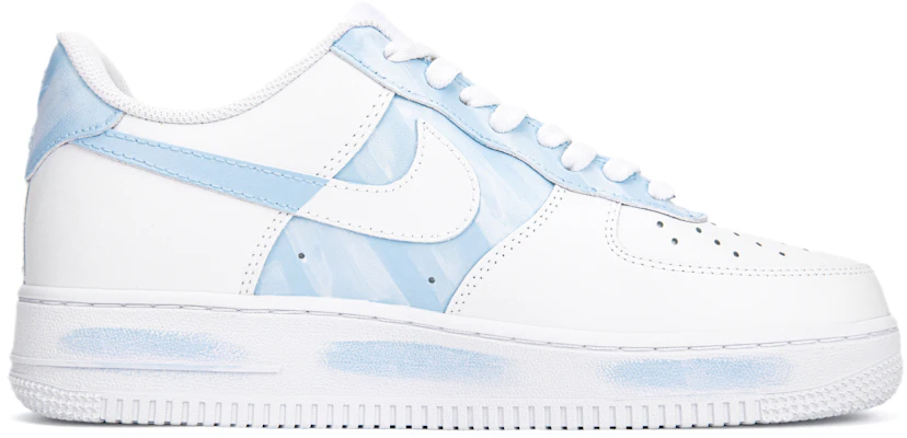 【訂製球鞋】 Nike Air Force 1 Low 空軍一號 天空系列藍天白雲 手繪擦色 低筒 板鞋 男款 藍白 Order 【訂製球鞋】 Nike Air Force 1 Low 空軍一號 天空系列藍天白雲 手繪擦色 低筒 板鞋 男款 藍白