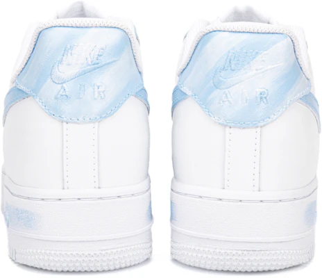 【訂製球鞋】 Nike Air Force 1 Low 空軍一號 天空系列藍天白雲 手繪擦色 低筒 板鞋 男款 藍白 Shop 【訂製球鞋】 Nike Air Force 1 Low 空軍一號 天空系列藍天白雲 手繪擦色 低筒 板鞋 男款 藍白