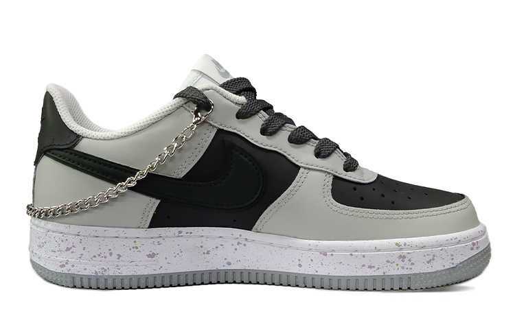 Order [Sepatu Kustom] Nike Air Force 1 Low 'Smiley Balloon Hitam Abu-abu' DX5805-100(TeamK-拇指笑脸)