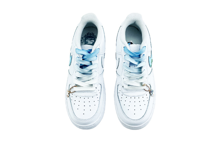 Shop 나이키 에어포스 1 로우 '스노우맨 화이트-블루파인' (커스텀) DH2920-111(Team40-冬天的守望蓝白)