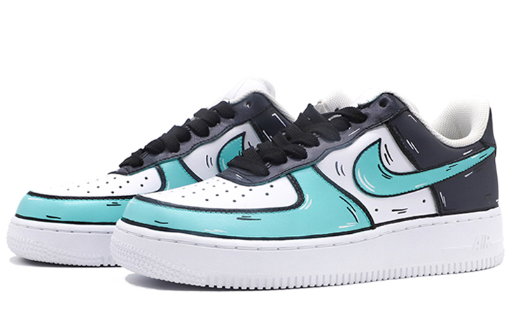 Lookbook Zapatillas Nike Air Force 1 Low 'South Beach Verde Tiffany' CW2288-111(TeamM-男女同款-二次元-黑白绿)