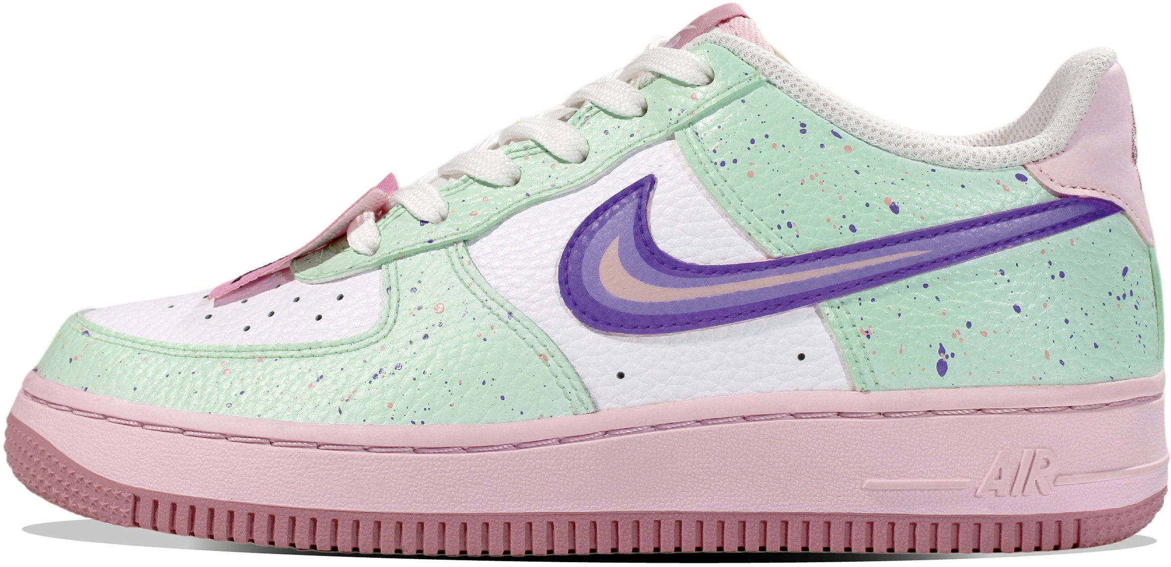 custom-shoes-nike-air-force-1-low-speckled-cantaloupe-gradient-swoosh
