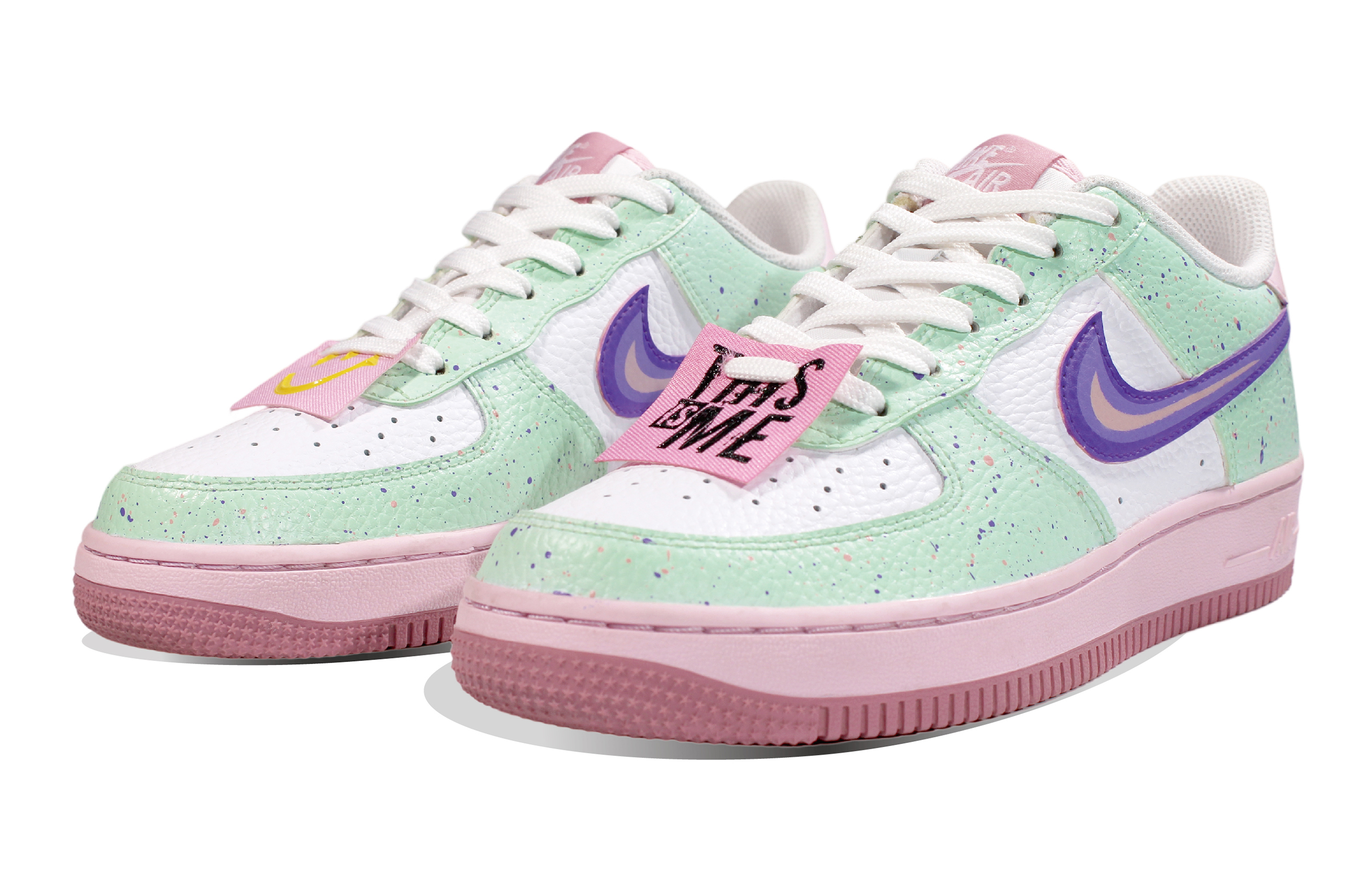 Lookbook ナイキ AF1 ロー "メロン漸層スウッシュ" (Nike AF1 Rō "Meron Zensō Suwusshu") CT3839-107(Team30-泼墨甜心哈密瓜空军)