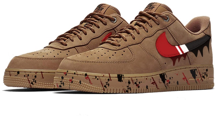 Zapatillas Nike Air Force 1 Low 'Splatter Graffiti' Marrón/Rojo/Negro CJ9179-200(Team56-流体泼墨) Lookbook Zapatillas Nike Air Force 1 Low 'Splatter Graffiti' Marrón/Rojo/Negro CJ9179-200(Team56-流体泼墨)