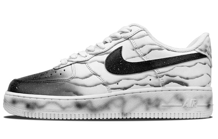 [Custom Shoes] Nike Air Force 1 Low 'Splatter Ink Mountains'