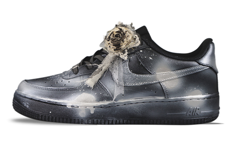 Buy [Kasut Custom] Nike Air Force 1 Low 'Splatter Metallic Silver dengan Burnt Rose' 314192-009(TeamTwo-泼墨科技S-BOX)