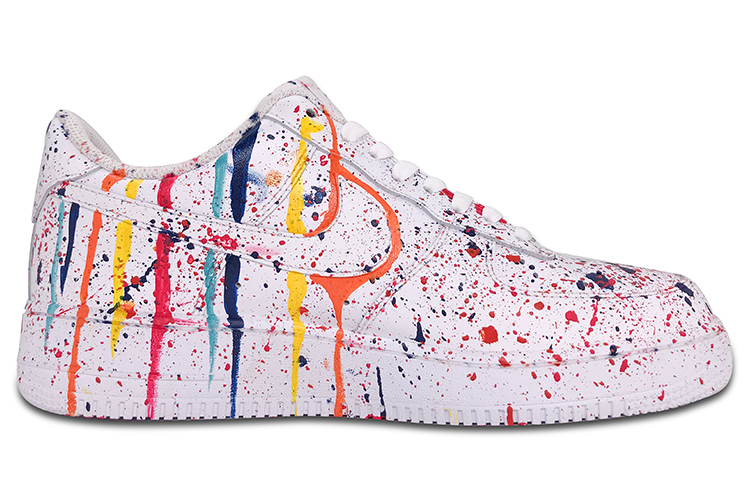 Order 【カスタムシューズ】ナイキ エア フォース 1 ロー「スプラッターペイント」 315122-111(TeamD-泼墨彩绘)