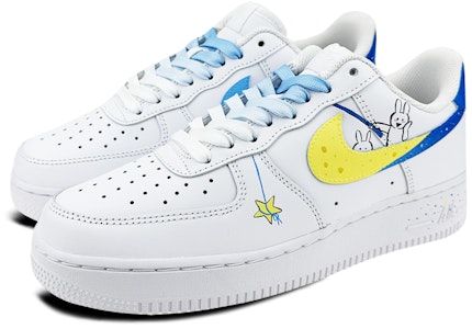 나이키 에어포스1 로우 '스플래터 화이트 블루 옐로우' (커스텀) DH2920-111(Team叁-女款兔子钓星星S-BOX) Lookbook 나이키 에어포스1 로우 '스플래터 화이트 블루 옐로우' (커스텀) DH2920-111(Team叁-女款兔子钓星星S-BOX)