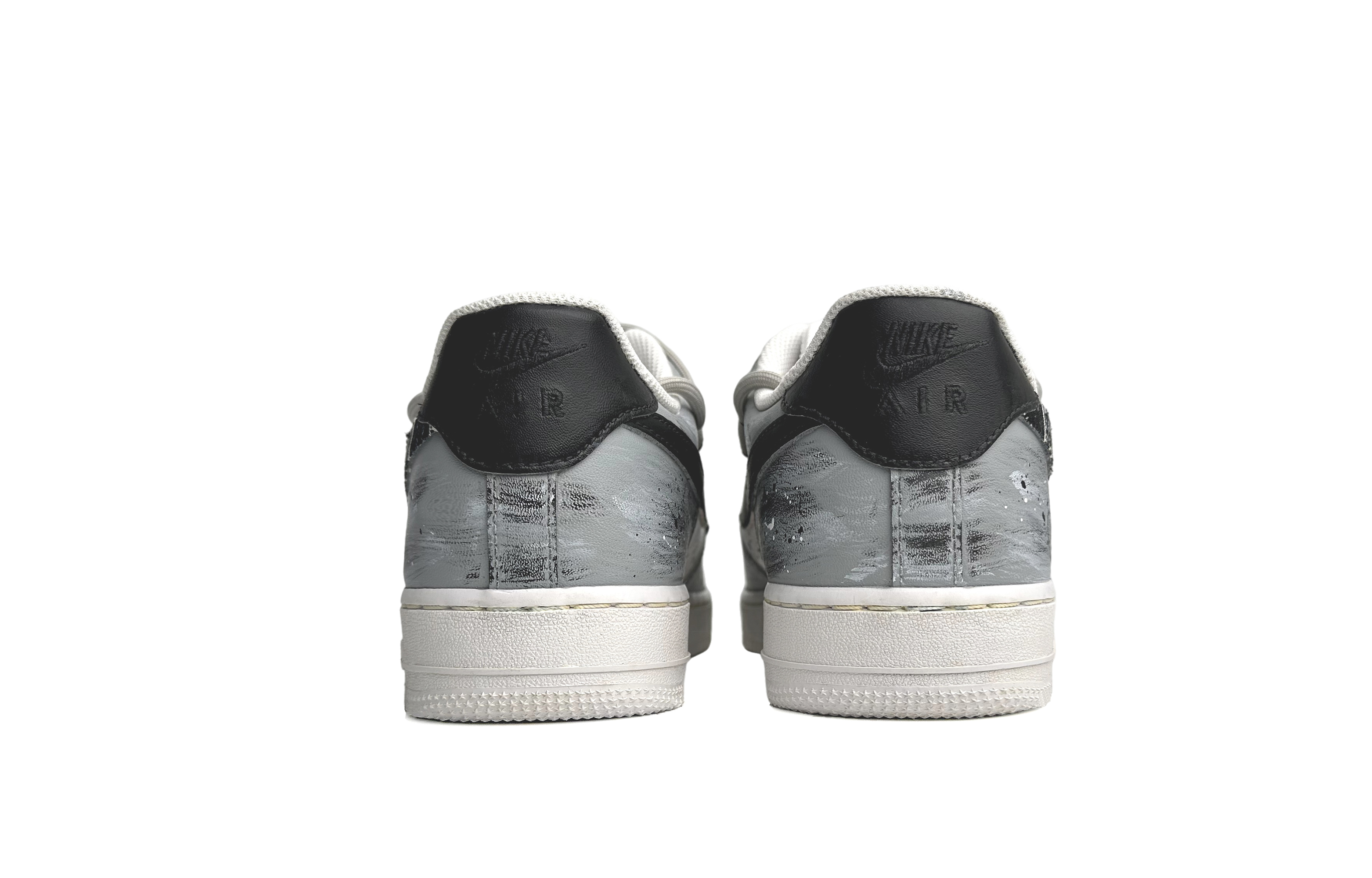 Shop 나이키 에어포스 1 로우 '스플래터 그레이-화이트' (커스텀) CW2288-111(Team11-久念年华男款灰白)