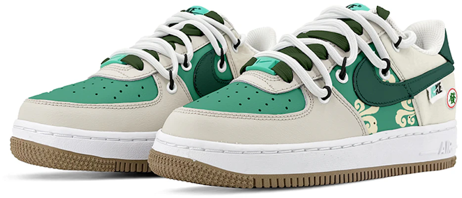 Zapatillas Nike Air Force 1 Low 'Swoosh Dividido - Verde Pálido' DX6062-101(TeamK-发财祥云) Lookbook Zapatillas Nike Air Force 1 Low 'Swoosh Dividido - Verde Pálido' DX6062-101(TeamK-发财祥云)