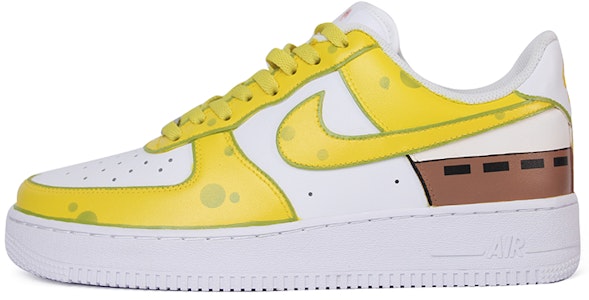 【客製化球鞋】Nike Air Force 1 Low 兒童節主題客製 海綿寶寶派大星鴛鴦 休閒 低筒 板鞋 男款 黃白棕 Buy 【客製化球鞋】Nike Air Force 1 Low 兒童節主題客製 海綿寶寶派大星鴛鴦 休閒 低筒 板鞋 男款 黃白棕
