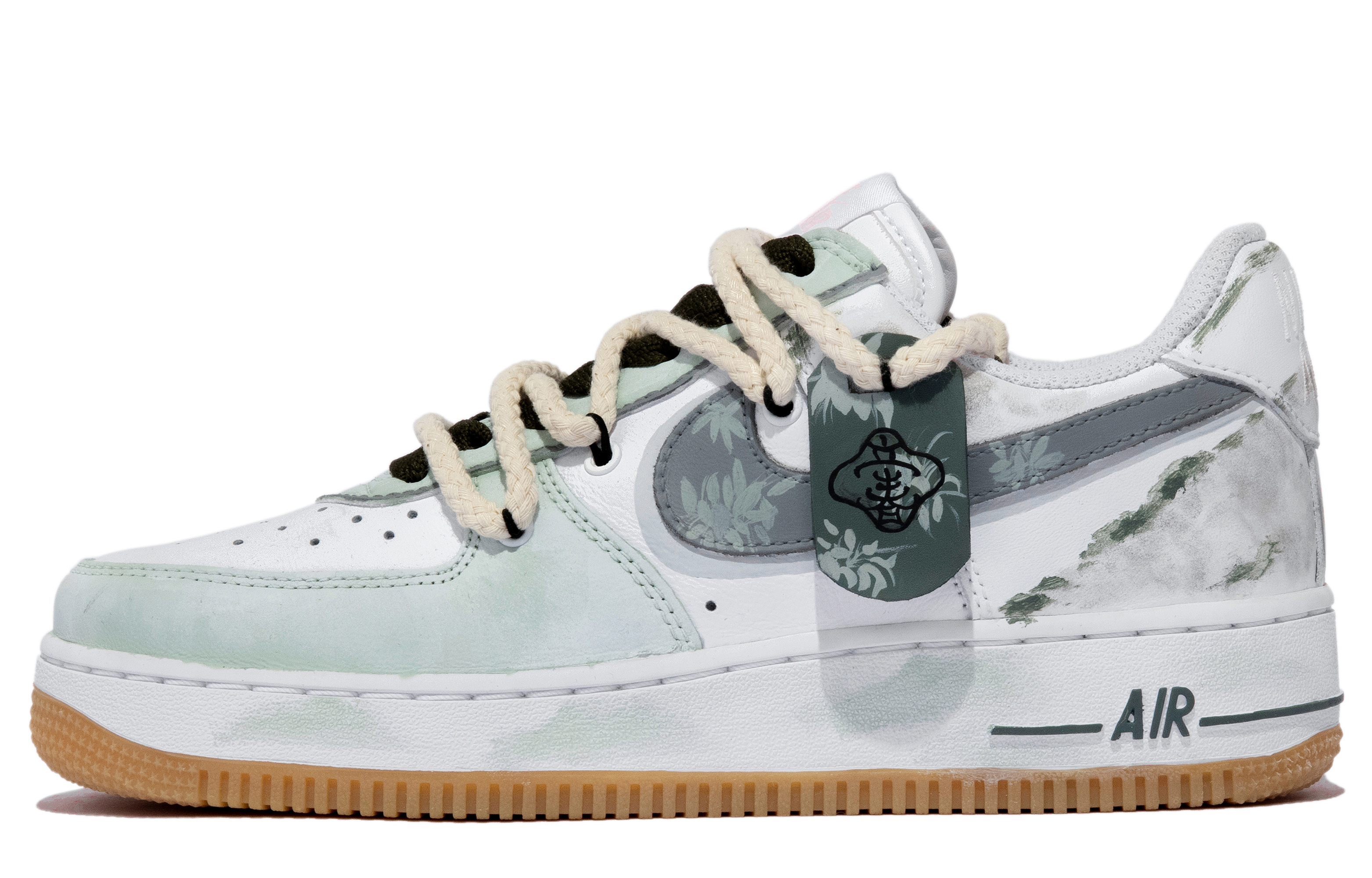 Buy [Kasut Custom] Nike Air Force 1 Low 'Spring Dream Leaf' DM0576-101(TeamM-男女同款梦游春日xhzz)