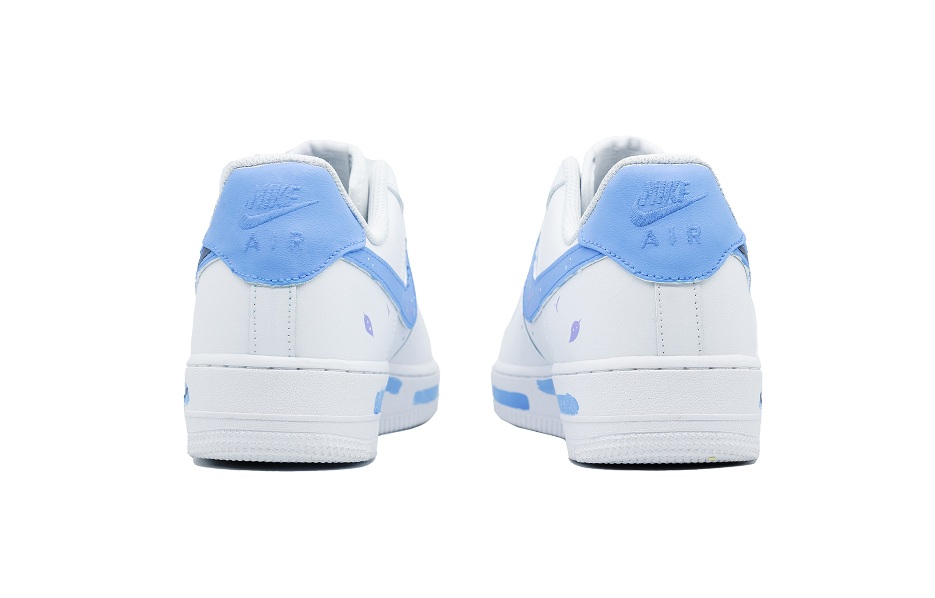 Shop [Sneakers Kustom] Nike Air Force 1 Low 'Spring Sakura Biru Putih' CW2288-111(Team7-男款寻春樱花)