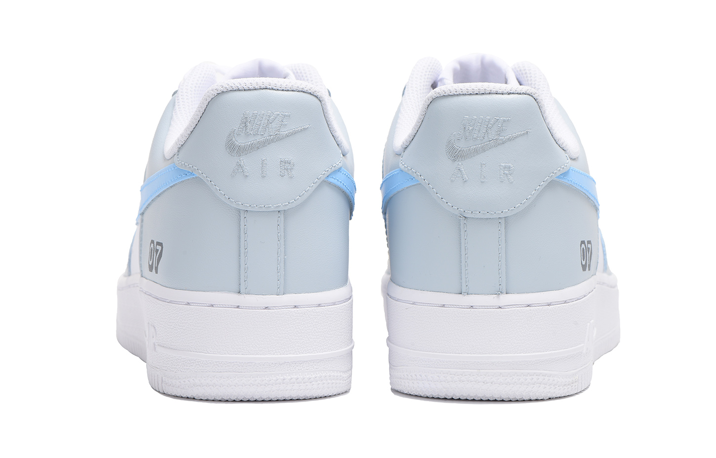 Shop [定制鞋] 耐克空军1号低帮‘春夏数字解构灰蓝’ CW2288-111(Team拾伍-男款灰电玩三)