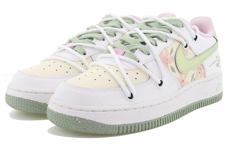 Lookbook [Kasut Custom] Nike Air Force 1 Low 'Suasana Musim Bunga' DQ0360-100(Team10-花期皆甜）