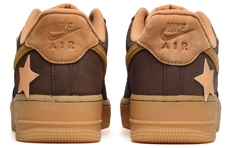 [Custom Shoes] Nike Air Force 1 Low 'Star Suede Brown' 圖 4