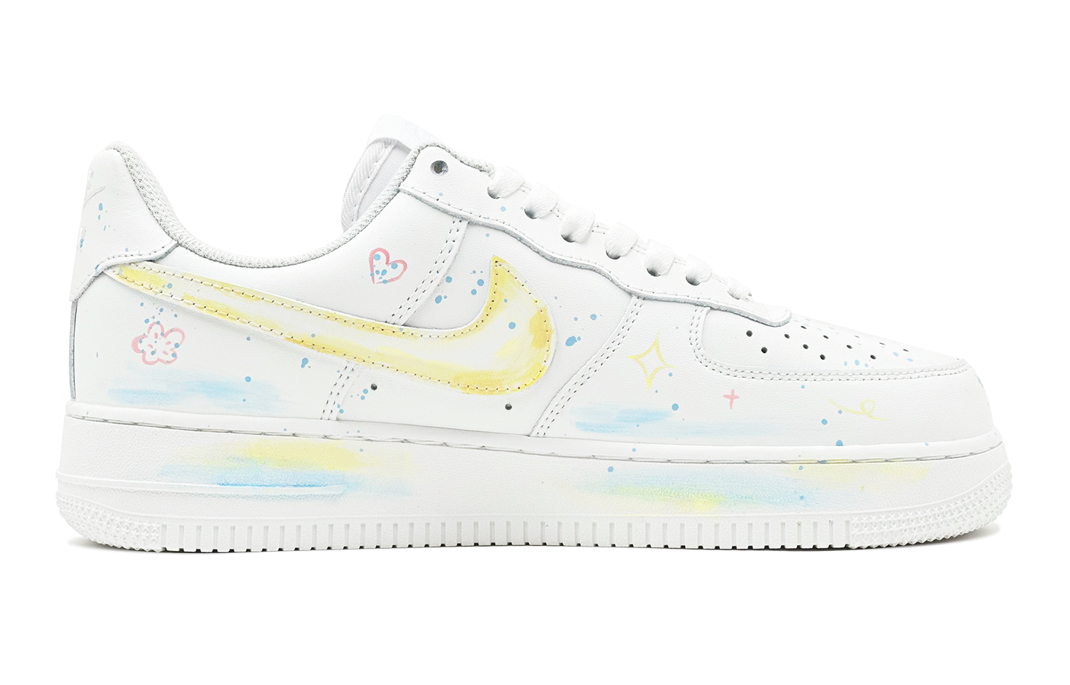 Order Zapatillas Nike Air Force 1 Low 'Azul Estrellado Amarillo' DH2920-111(TeamS-爱心涂鸦女S-BOX)