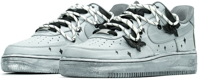 カスタムAF1 ロー "星空のデコン" CW2288-111(TeamA-AF1蓝灰蝴蝶S-BOX) Lookbook カスタムAF1 ロー "星空のデコン" CW2288-111(TeamA-AF1蓝灰蝴蝶S-BOX)