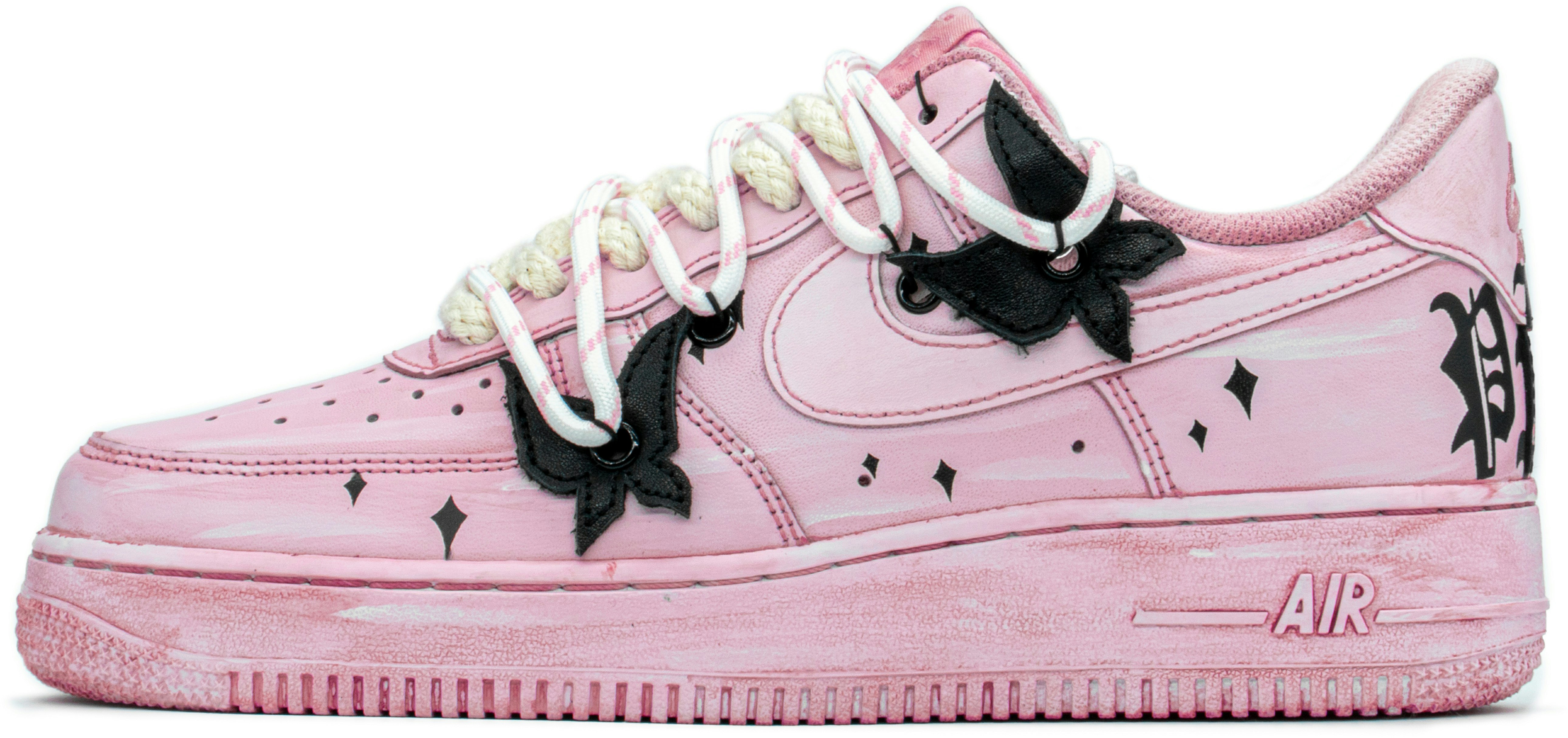 custom-shoes-nike-air-force-1-low-starry-pink-black