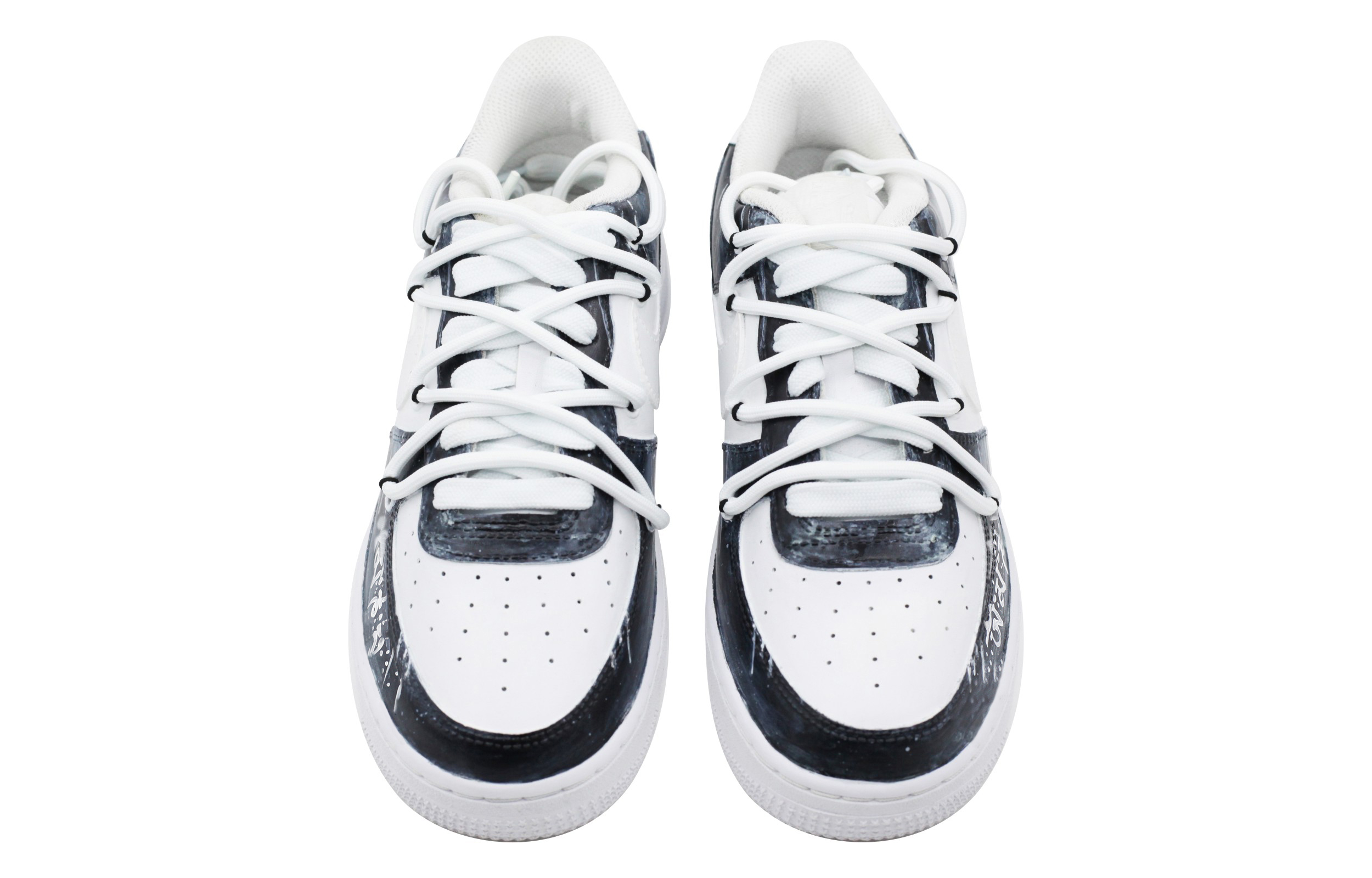 Shop [Custom Shoes] Nike Air Force 1 Low 'Starry Sanskrit Black-White'