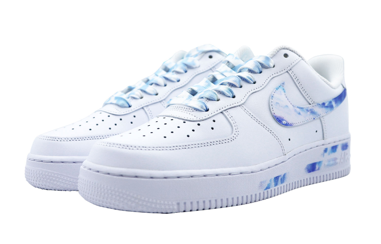Lookbook [Zapatillas Personalizadas] Nike Air Force 1 Low 'Cielo Estrellado Azul' CW2288-111(Team48-QD星云)