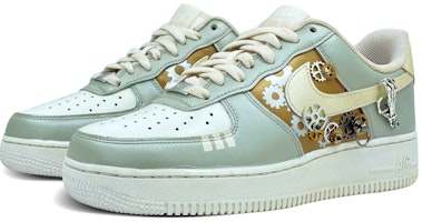 【定制球鞋】Nike Air Force 1 Low 空軍一號 蒸汽龐克 機械 科技 科幻小說主題 低幫 板鞋 男款 金屬銀色 Lookbook 【定制球鞋】Nike Air Force 1 Low 空軍一號 蒸汽龐克 機械 科技 科幻小說主題 低幫 板鞋 男款 金屬銀色