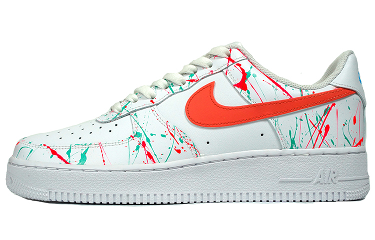 Buy [Kasut Tersuai] Nike Air Force 1 Rendah 'Step Up Graffiti' CW2288-111(TeamJ-舞出我人生喷绘泼墨红绿)