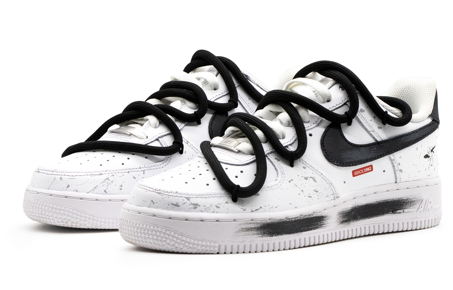 [Custom Shoes] Nike Air Force 1 Low 'Stop the War Black White Grey' 圖 3