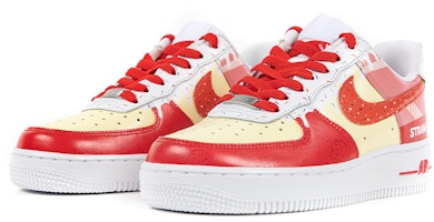 【定制球鞋】Nike Air Force 1 Low 空軍一號低幫草莓蛋糕甜品夏日甜品主題定制板鞋 男女同款 紅黃 Lookbook 【定制球鞋】Nike Air Force 1 Low 空軍一號低幫草莓蛋糕甜品夏日甜品主題定制板鞋 男女同款 紅黃