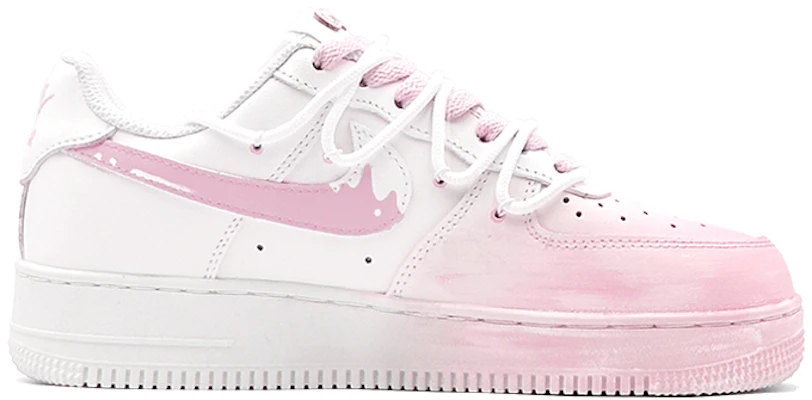 【定制球鞋】Nike Air Force 1 Low 空軍一號草莓牛乳 特殊鞋盒 經典休閒 低幫 板鞋 GS 粉 Order 【定制球鞋】Nike Air Force 1 Low 空軍一號草莓牛乳 特殊鞋盒 經典休閒 低幫 板鞋 GS 粉